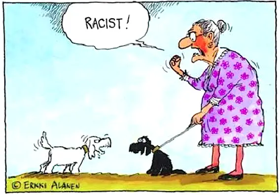 Racist Dog Cartoon